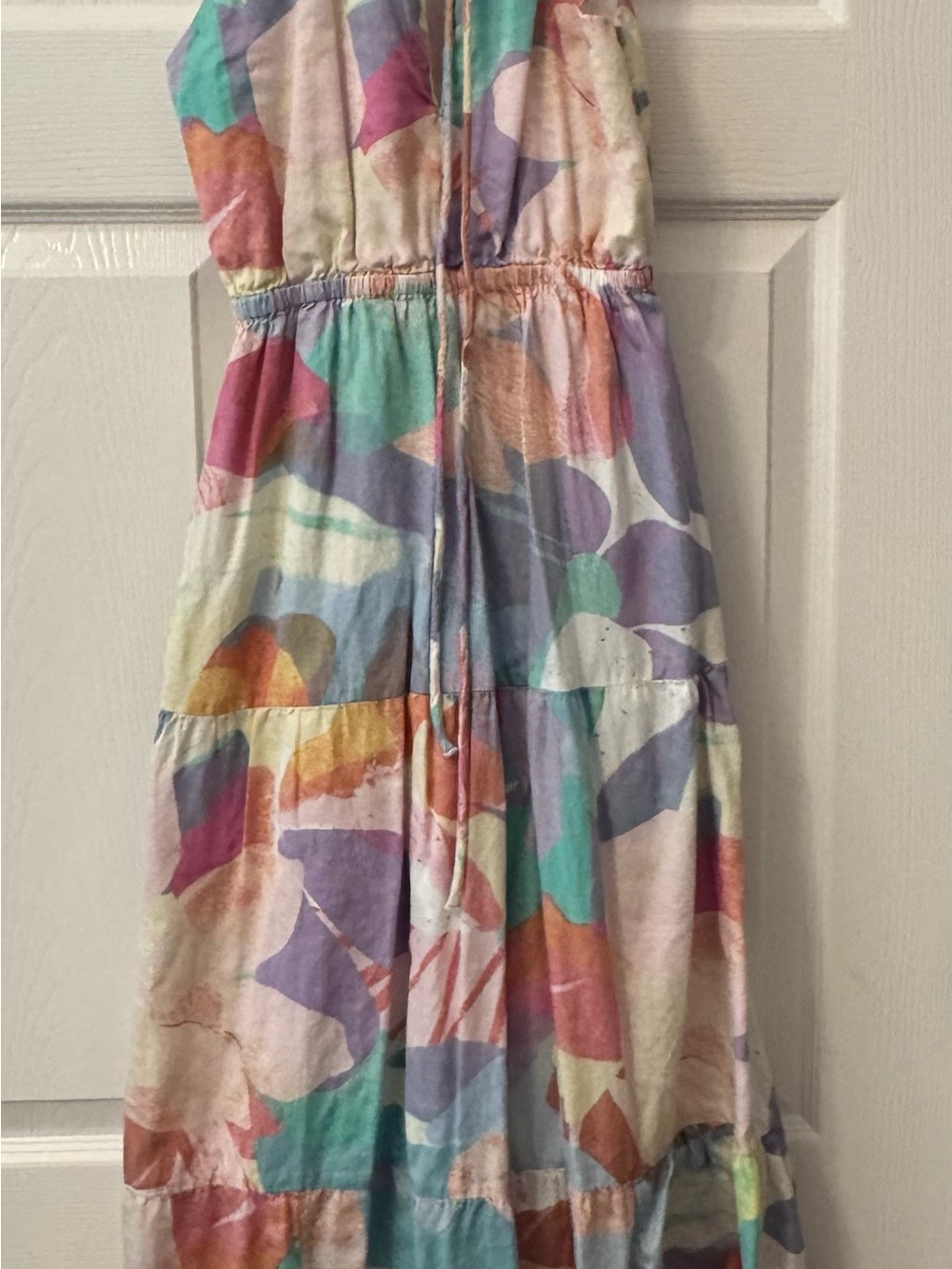 GAP Multicolor Watercolor Maxi Dress